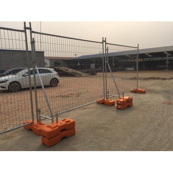 200g/M2 Zinc Coated W2.4m Temporary Steel Fencing For Construction Site Security