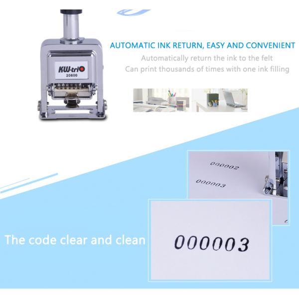 6 8 Digit 20600 20800 Automatic Numbering Machine Zinc Alloy