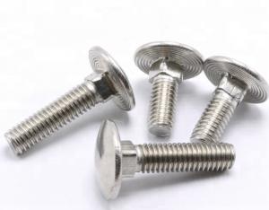 Buy cheap 8mm Round Head Square Neck Carriage Bolt Shallow Dome Plain Unthreaded Shank product