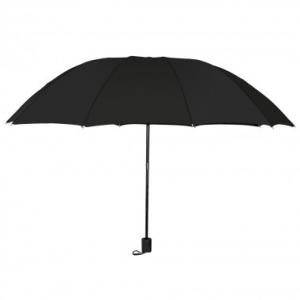 Manual Open Black Compact Oversized Rain Umbrellas UV Protection Fabric Durable