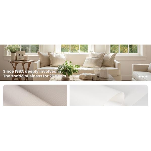 Polyester PVC Sunscreen Jacquard Horizontal Roller Blinds Curtain Fabric