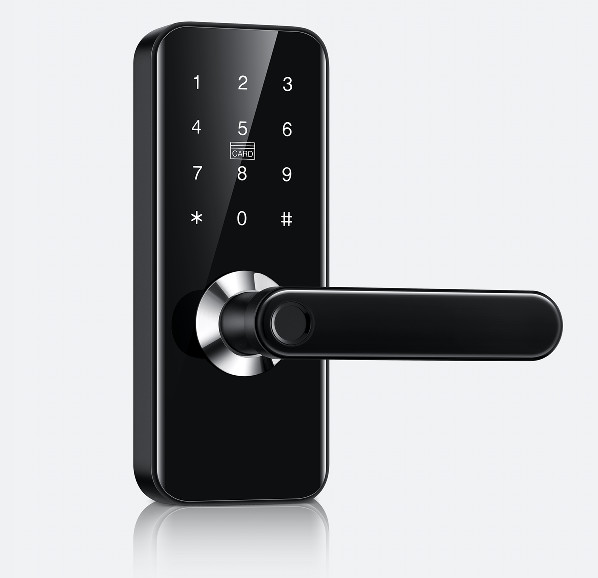 Black Bluetooth Smart Door Lock / Fingerprint Door Lock
