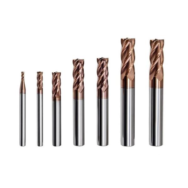 HRC 45 55 65 Solid Tungsten Carbide Endmills For CNC Cutting Machines