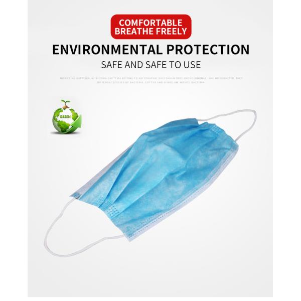 Printing Disposable Mouth Earloop 3 Ply Face Mask