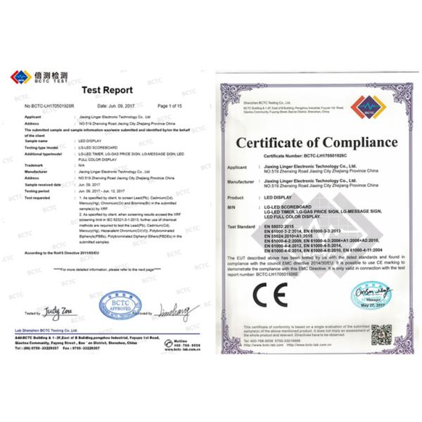 Outdoor 470Mhz LED Cricket Scoreboard With External High Gain Antenna