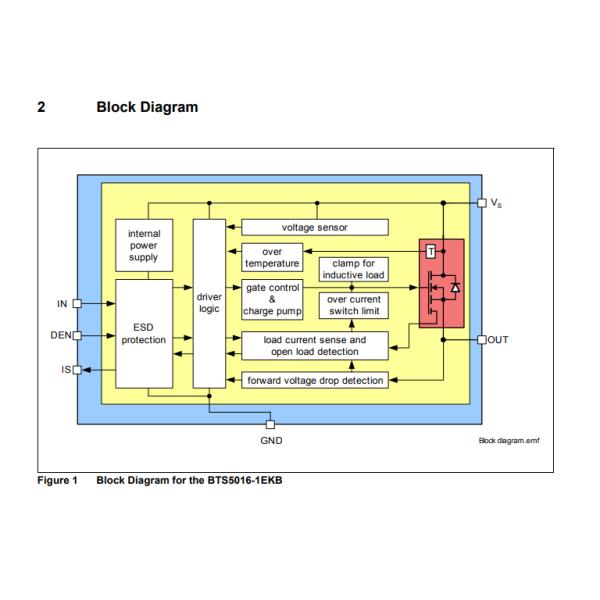 BTS5016-1EKB High Side Power Switch ICs 32 MOhms SOIC-14