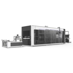 Buy cheap PLC Industrial Disposable Thermoforming Machine Length 720mm product