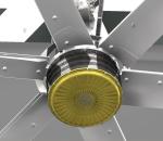 Strong Wind Hvls Pmsm Large Commercial Ceiling Fans