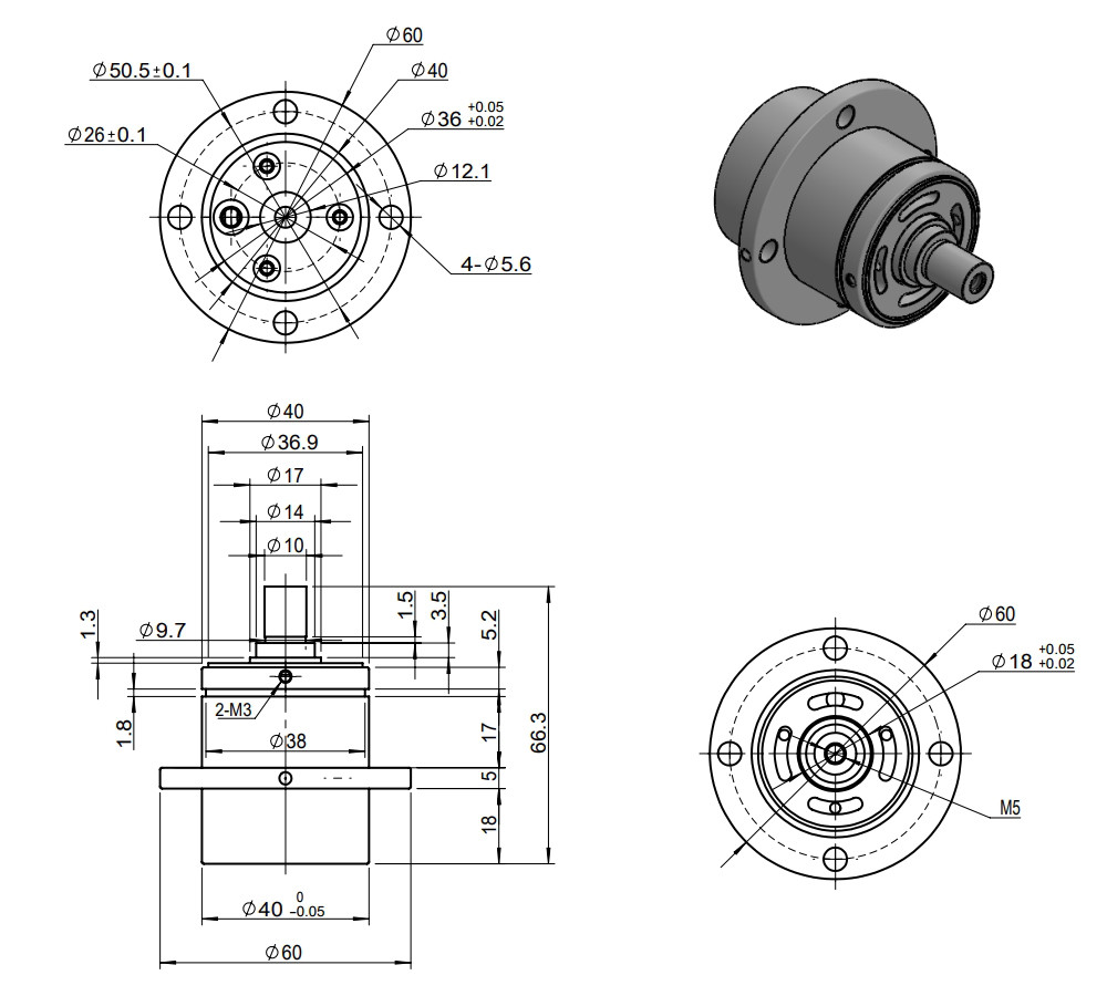 Aluminum 38n Tension Force Sensor 0.05% Force Transducer Load Cell