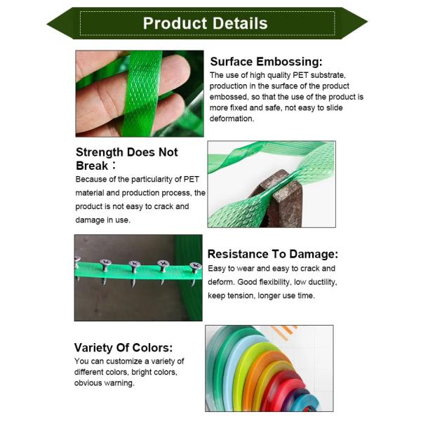 Custom Color Polyester PET Packaging Strap Pallet Packing Plastic Steel Strapping Rolls