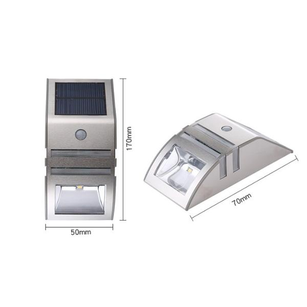 Human Sensor Motion Induction Solar Panel Wall Light