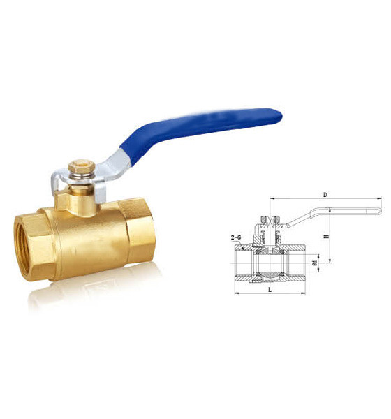 CW617N Manual Copper Water Shut Off Valve , High Pressure Plumbing Switch Valve
