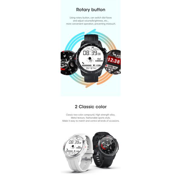 IP68 Waterproof 200mAh Heart Rate Monitor Smartwatch For IOS Android Phone
