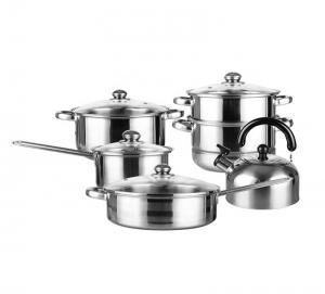 Buy cheap Different lid kitchen food cooking pot combination cookware set with kettle product