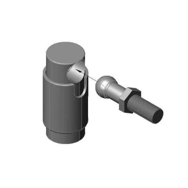 Silver/Yellow Quick Disconnect Ball Joint Fuel Shut-Off Cable Ball Joint for Machinery