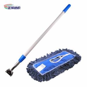 China 95-160cm Aluminum Telescopic Handle Metal Frame Clip On Cotton Wet Mop on sale