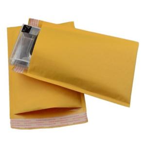 Buy cheap Lightweight Yellow Kraft Bubble Mailers , Kraft Bubble Envelopes Shock Resistance product