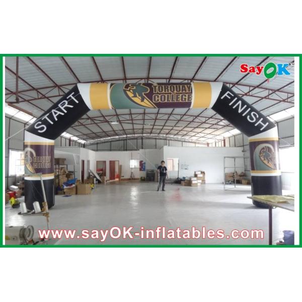 Custom Inflatable Arch Huge Advertising Inflatable Arch , Oxford Cloth Inflatable Finishing Line Arch