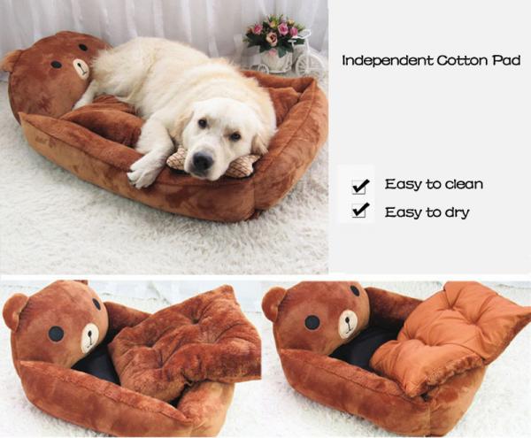 Mechanical Wash Dog Bed Mat Cute Animal Cartoon Shaped For Pet Kennels
