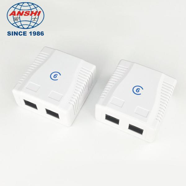 PC Material UTP Surface Mount Box Double Port CAT6