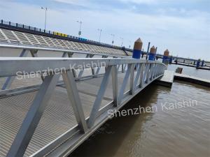 Buy cheap Marine Floating Dock Aluminum Gangways WPC / Plastic / Wood Deck product