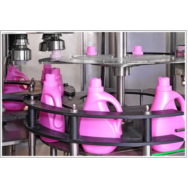 Laundry Detergent Automatic Capping Machine 4 / 6 / 8 Heads High Speed