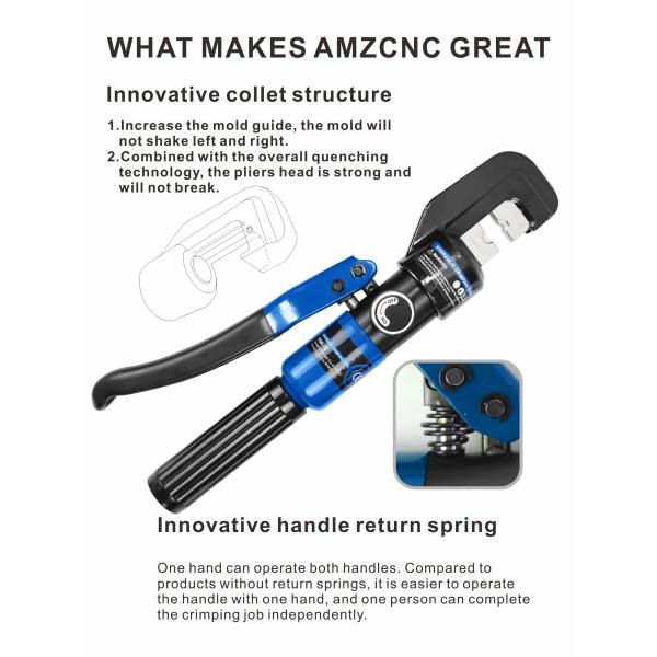 Multicolor Hydraulic Battery Lug Crimper , Hydraulic Battery Cable Wire Crimping Tool