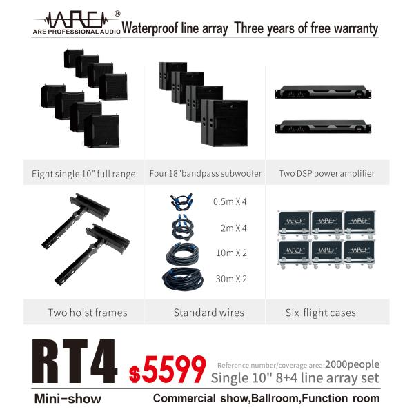 ARE AUDIO single 10 inch professional performance outdoor line array speaker set audio speaker system