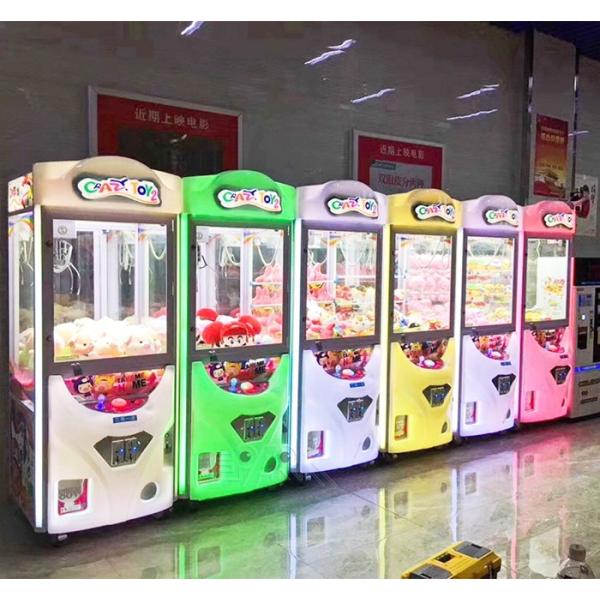 Coin Operated Crazy Toy 2 Amusement Park Claw Machine Crane Machine