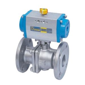 Buy cheap Double Acting Actutator Stainless Steel Flanged Ball Valve product