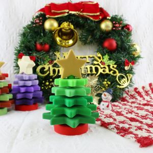 Buy cheap Babe Soft Silicone Stacking Rings Blocks With Christmas Tree Shape product