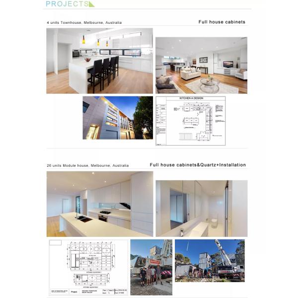 Villa/Apartment Customized Veneer Color Glossy Kitchen Cabinets Door with Durable Finis