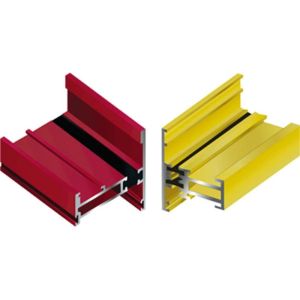 Buy cheap Wooden Transfer 0.8mm Sliding Aluminium Alloy Door And Window product