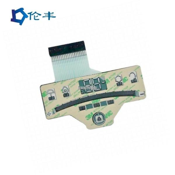 Capacitive Flexible Membrane Keypad Overlay 3M9080 Metal Dome Keyboard