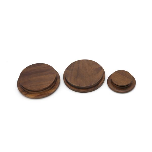 Natural Color Wooden Lids for Mug Jars