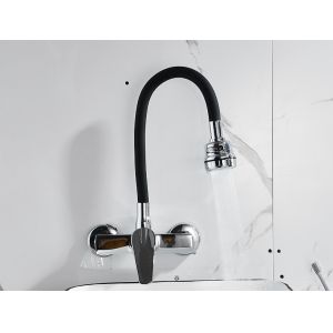 Kitchen Flexible Curving Wall Mounted CE Concealed Basin Mixer