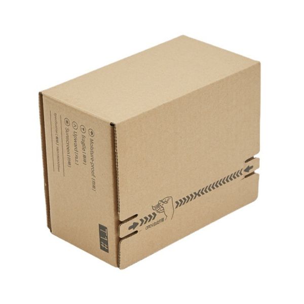 Zipper Mailer Box Self Adhesive Tear Strip Cosmetic Packaging Moisture Proof Fragile Protection Eco Friendly Corrugated Shipping Box