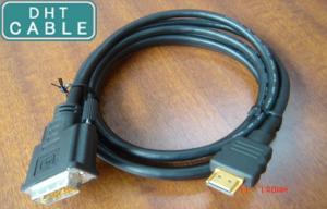 China Durable Multipurpose Custom Made Cables HDMI To DVI Adapter 9.8 Feet 3 Meters on sale