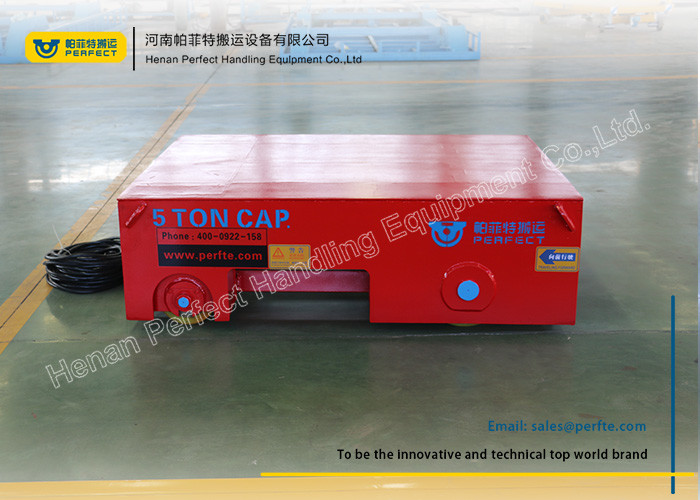 Construction Automated Guided Vehicles Towed Cable Trailer With Safety Device