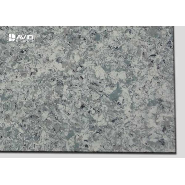 Natural Grey Quartz Slabs Moisture Resistant Quartz Kitchen Countertops Slab