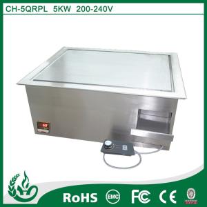 Microcomputer control induction griddle flat plate griddle with 5kw