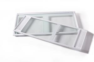 China Alkali Free Crisper Pan Cover 4mm Tempered Glass Safety Glasses on sale