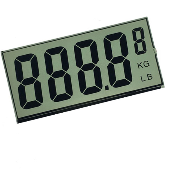 Alphanumeric 7 Segment LCD Display , TN LCD Panel For Weight Counter Front Screen