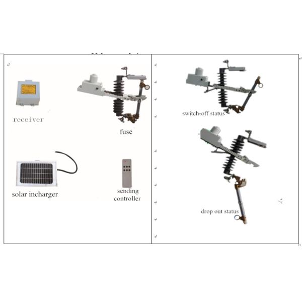 Hand Operation Dropout Fuse Cutout , Zero Touch High Voltage Fuse Cutout