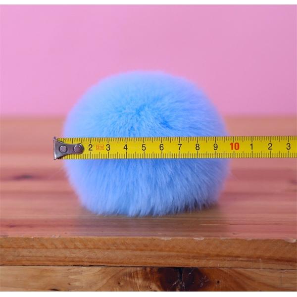 Charm Rex rabbit fur pompom keychain/fake fur pompom /handbag fur pompom