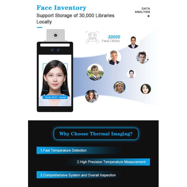 Contactless Face Recognition Temperature Measuring Machine With MTK Board