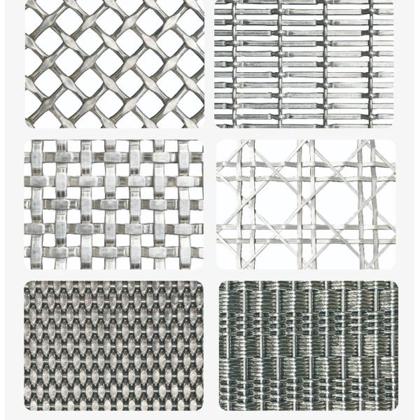 316 Stainless Steel Architectural Mesh Metal Mutli Color For Cabinet Insert
