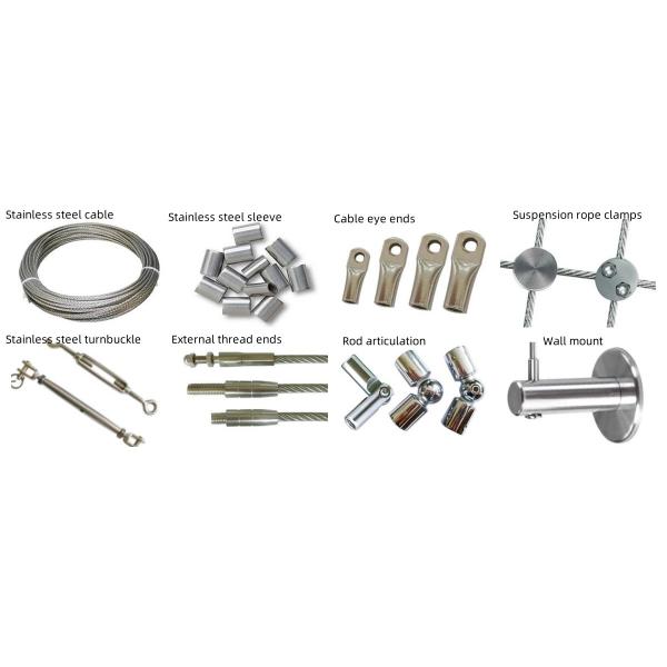 Reusable Knotted Stainless Steel Wire Rope Mesh Netting For Zoo Safety Net