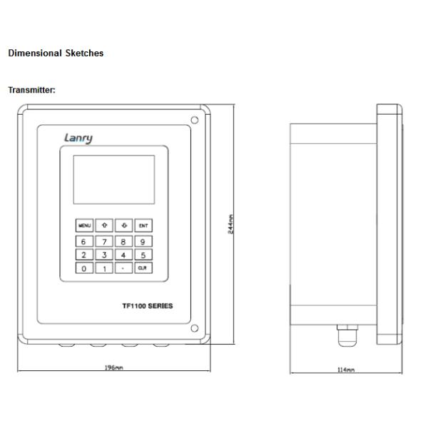 Stable Insertion Ultrasonic Flowmeter Wet Type Transducer With Data Logger