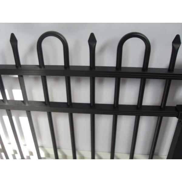 High Security Spear Top Powder Coated Garrison Fence Panels for Boundary School Factory